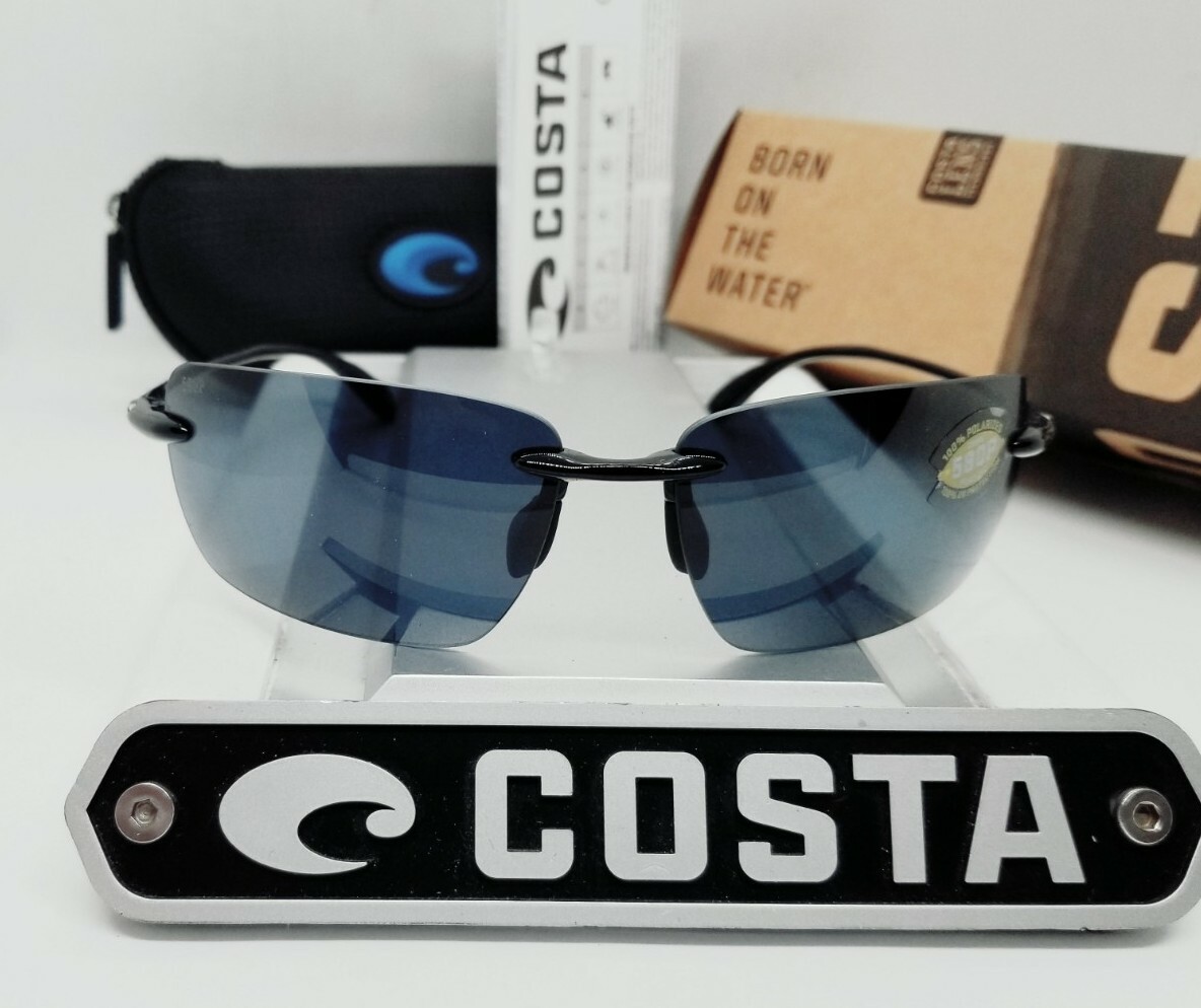 COSTA DEL MAR shiny black/gray 